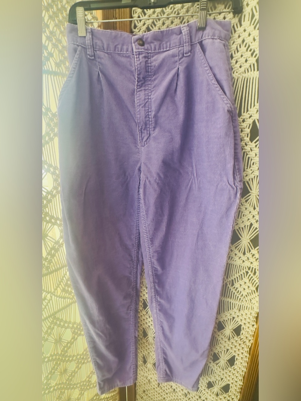 High-Waist Purple Women's Jeans